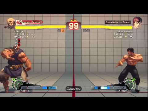 HERU_X (Gouken) Vs  SuperPharmio (Fei Long) SSF4 AE Ranked Matches - PSN