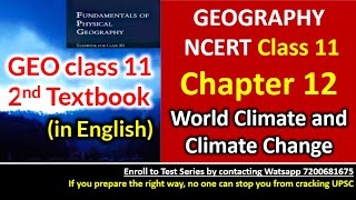 NCERT Geography class 11 - CH 12 - World Climate and Climate Change | Vysh IAS Lectures | UPSC
