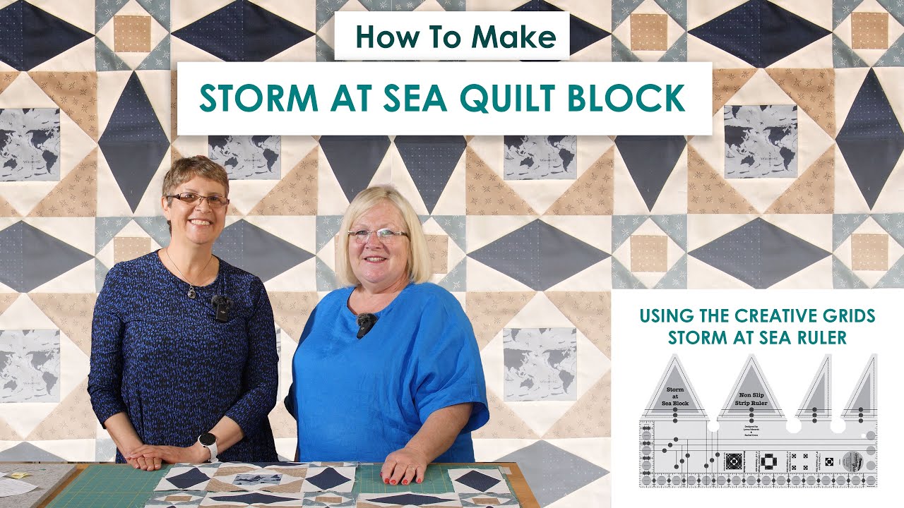 Storm At Sea Quilt Block 🔹 Genius quilting and sewing hacks for making this clever illusion quilt!
