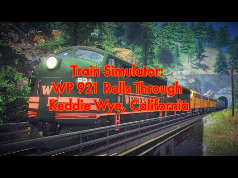 4K Train Simulator: WP 921 Rolls Through Keddie Wye, California