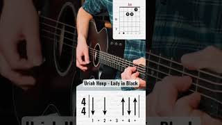 Uriah Heep - Lady In Black Tutorial #shorts #guitar #gitarre #song