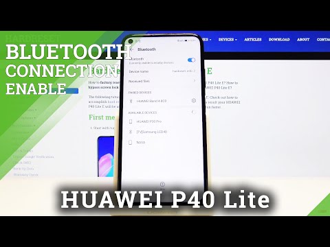 How to Connect Bluetooth Device to Huawei P40 Lite