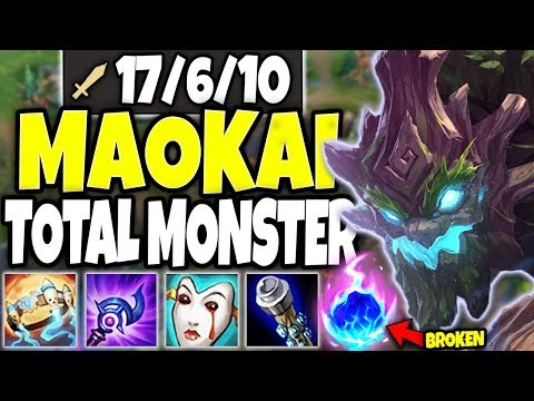 This Build Making Maokai a TOTAL MONSTER  🔥 ONE E = 50% HP DMG 🔥 LoL Best Maokai Season 10 Gameplay