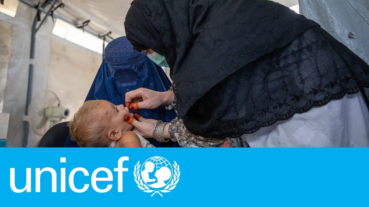 At the camp clinic, children are screened for malnutrition in #eastern region. UNICEF | Afghanistan