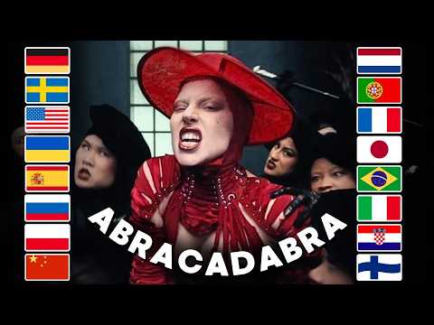Abracadabra in 26 different languages and instruments (Lady gaga)