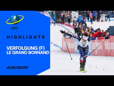 Lokalmatadorin lässt Fans ausflippen | Highlights deutsch | Verfolgung | Le Grand Bornand | Biathlon