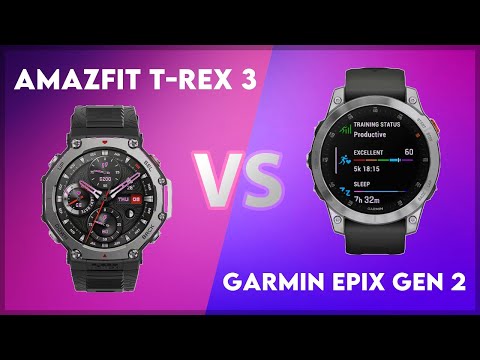 Amazfit T-Rex 3 vs Garmin Epix Gen 2 Comparison