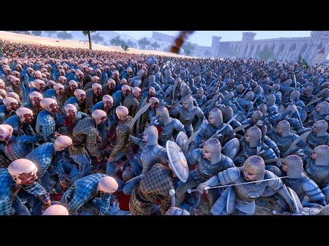 13 000 Persians VS 12 000 Runner Zombies - Ultimate Epic Battle Simulator 2 - UEBS 2- UEBS 2022