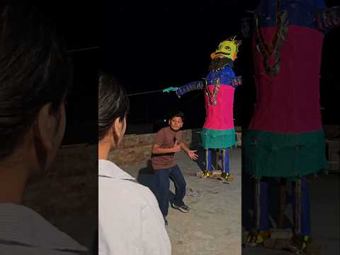 Ghar ki chatt Per Ravan 😱 #shorts #funny #comedy #viral #vlog #explore #ravan #youtubefestivedrop