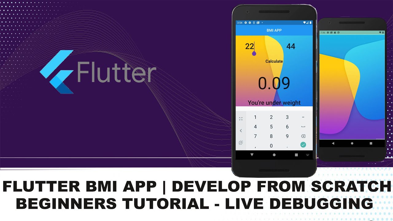 Flutter BMI Calculator App | Build From Scratch | Live Debugging | Mini App | Beginners Tutorial