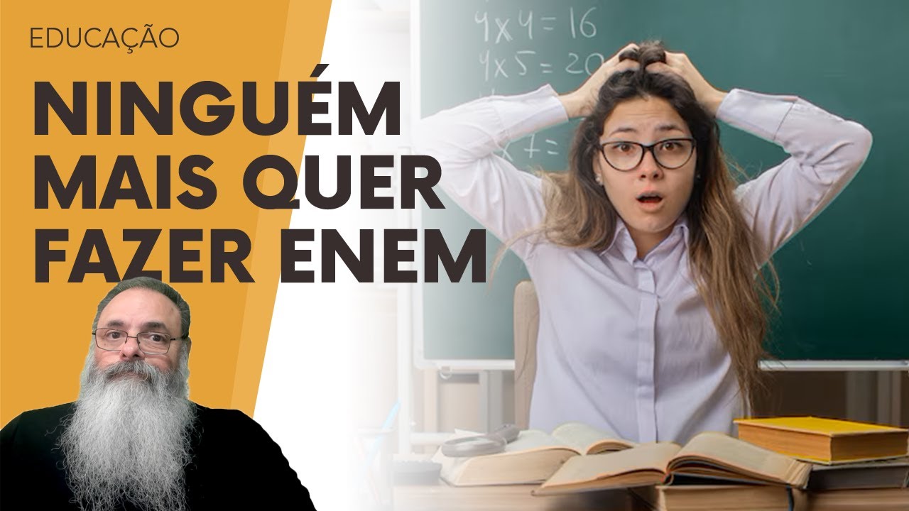 INSCRIÇÕES para o ENEM estão 45% MENORES que há 10 ANOS: BRASILEIRO desiludiu com DIPLOMA SUPERIOR