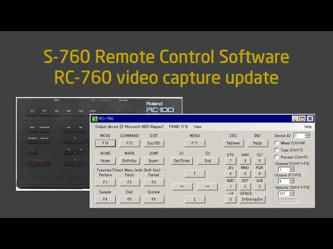 RC-760 updated - The Roland S-760 Remote Control Software
