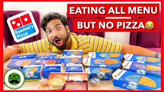 Dominos Eating All the Menu Food Challenge | Veggie Paaji