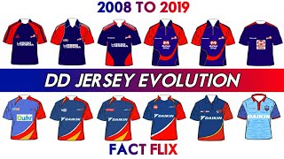 DELHI DAREDEVILS ( CAPITALS ) JERSEY EVOLUTION : From 2008 To 2019 • SEVENITE SPORTS