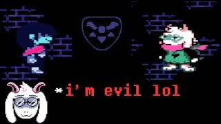 Cover art for Deltarune but there's a lame uninteresting plot twist