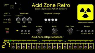 Video thumbnail for Acid Zone RETRO bassline synthesizer by sonicXTC by UPROAR 24