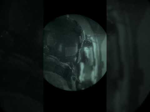 UH-60M Black Hawk Helicopter Crew Chief - ANVIS-8 Night Vision View