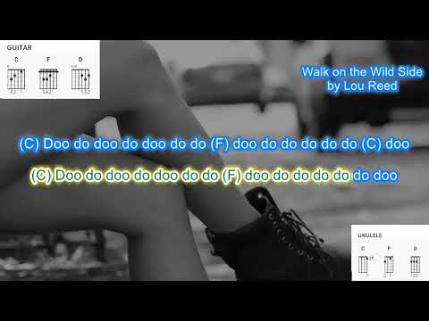 Walk on the Wild Side (no capo) by Lou Reed play along with scrolling guitar chords and lyrics