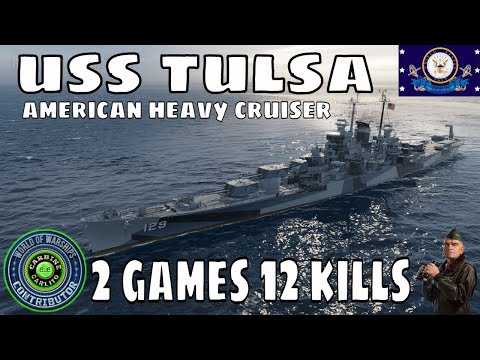 American US Heavy Cruiser USS Tulsa World of Warships Gameplay Guide