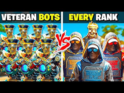 VETERAN Bots Vs EVERY Rank in Black Ops 7!