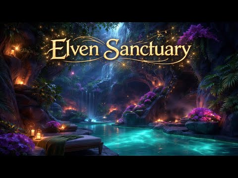 Elven Sanctuary Cave Ambience – 7 Hours of Magical Sleep Sounds | 4K Fantasy ASMR
