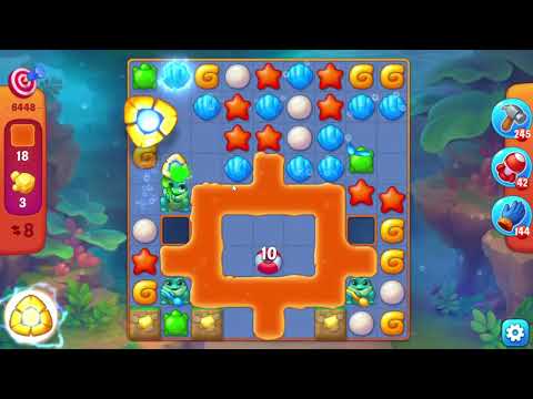 🎯 Fishdom 6448 Challenge Level - 9 moves + 💥💥🧨💣