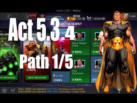 Act 5.3.4 Path 1/5 (Initial Completion)  - Marvel Contest of Champions
