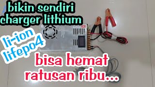 How to make a lithium lifepo4 battery charger from a 30A switching psu smps power supply | low cost