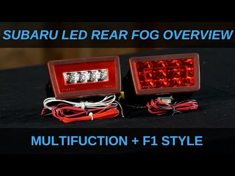 Rear LED Fog Light Overview (2011 - 2023 Subaru WRX/STI + More) F1 + Multifunction 3rd Brake Light