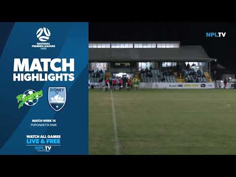 NPL NSW Men's Round 16 Fixture – Mt Druitt Town Rangers v Sydney FC