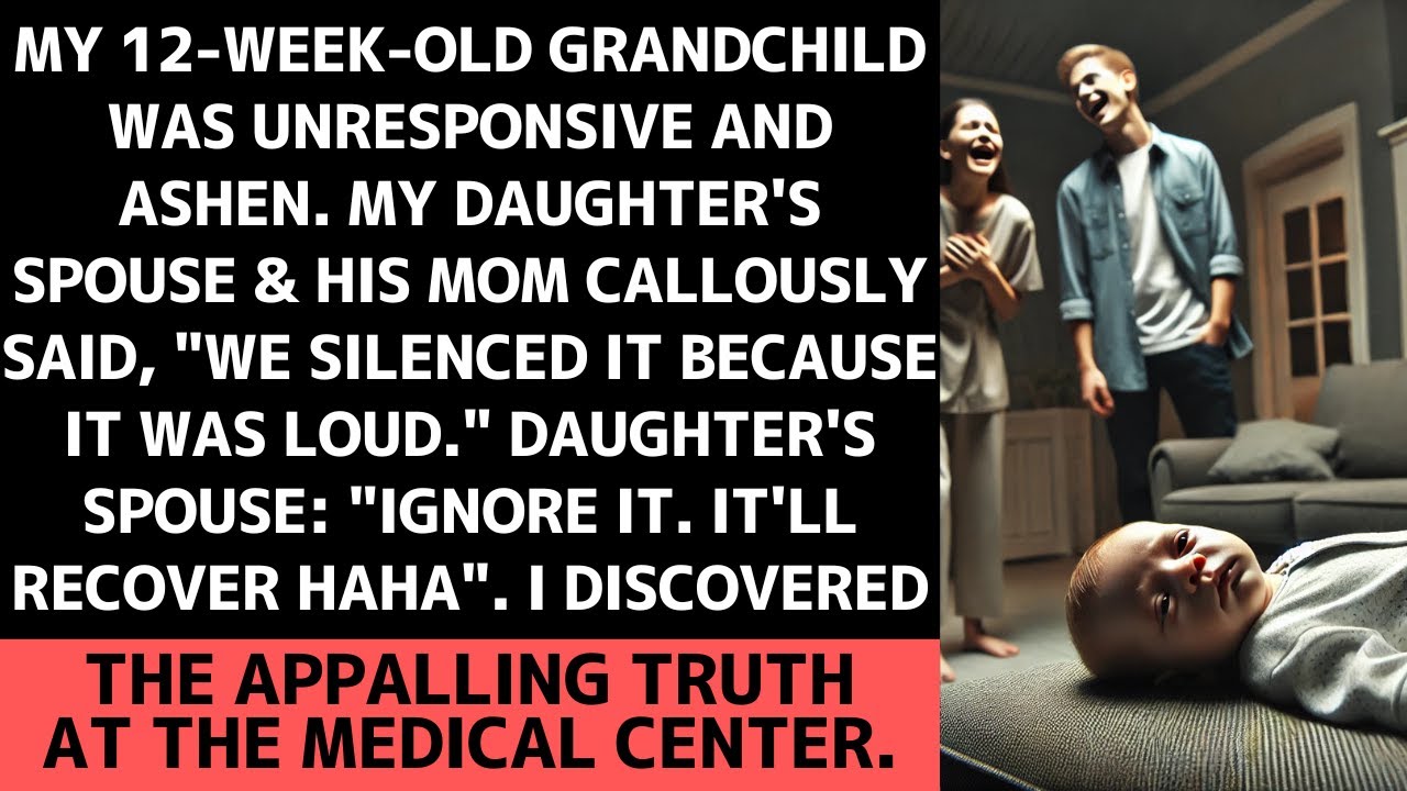 My son-in-law and his mother disregarded my unresponsive grandchild. However, at the medical center.