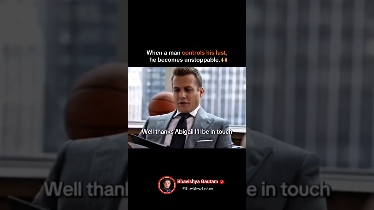 When a Man Controls His Lust He Becomes Unstoppable🤵🤑🔥#suits #money #usa #interview #podcast #shorts