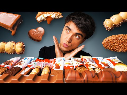 ASMR KINDER CHOCOLATE PARTY Bueno, Happy Hippo, Choco Fresh, Cake, Maxi King, Country, Pingui 먹방
