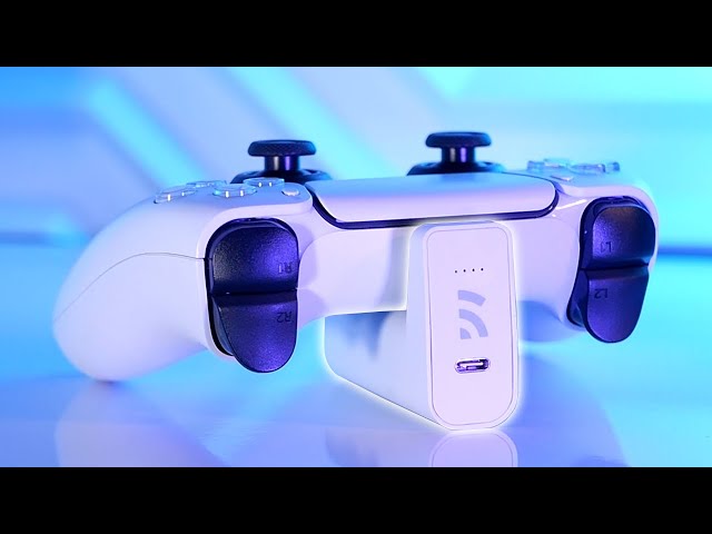 Vídeo relacionado con Batería recargable mando para PS5, batería externa de carga rápida con indicador LED