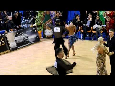 WDSF Cambrils - European Latin 2012 - 1_8 final - Miha Vodicar Nadiya Bychkova - jive