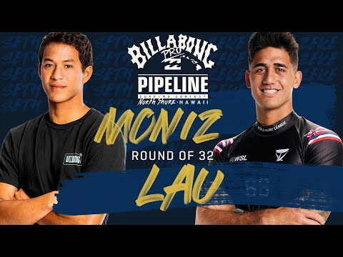 Lau vs Moniz Billabong Pro Pipeline - Round of 32 Heat Replay