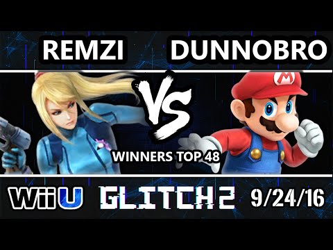 Glitch 2 Smash 4 - EZG | Remzi (ZSS) Vs. Dunnobro (Mario) SSB4 Winners Top 48 - Smash Wii U
