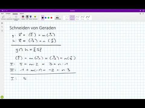 Schneiden von Geraden
