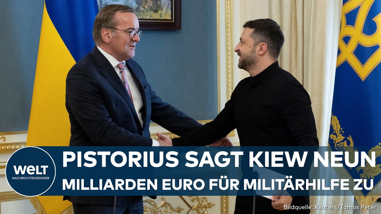 UKRAINE-KRIEG: Paukenschlag! Pistorius sagt Selenskyj knapp zwei Milliarden Euro Militärhilfe zu!