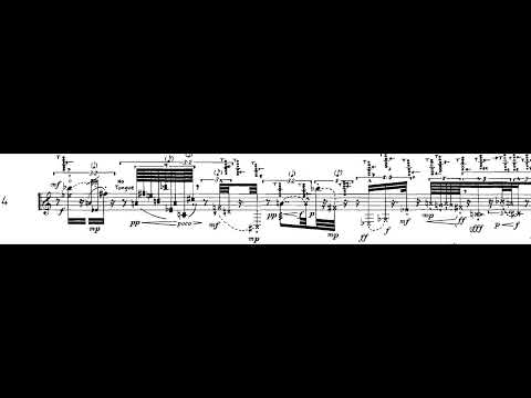 Brian Ferneyhough - Cassandra's Dream Song (1970) (with score)