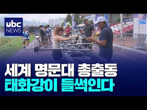 태화강 위 '물살 경쟁' 속으로 풍덩