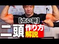 【腕トレ】えぐい二頭の作り方!私の二頭を作った2種目を紹介!
