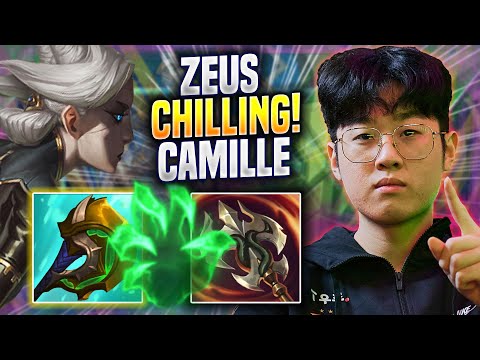 ZEUS CHILLING WITH CAMILLE! - T1 Zeus Plays Camille TOP vs Aatrox! | Preseason 2023