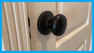 how to replace a door knob with no visible screws
