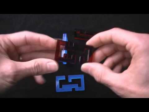 Board Burr Puzzle - X Marks the Spot - design by Derek Bosch