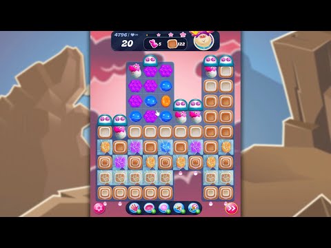 Candy Crush Saga LEVEL 4796 NO BOOSTERS (new version)🐟☑️