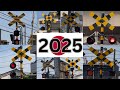 Japanese Railroad Crossing Compilation 2025 2025日本の踏切編纂 NJ Trains Airplanes