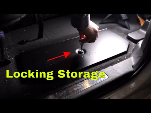 RAM Tuffy Products In Floor Storage Locking Safe Install