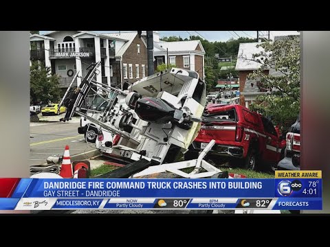 Tenn. firefighter crashes truck towing boat into building after suffering medical episode