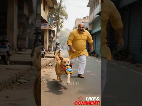 Doggy brought new toy car for puppies #shorts #ai#dog